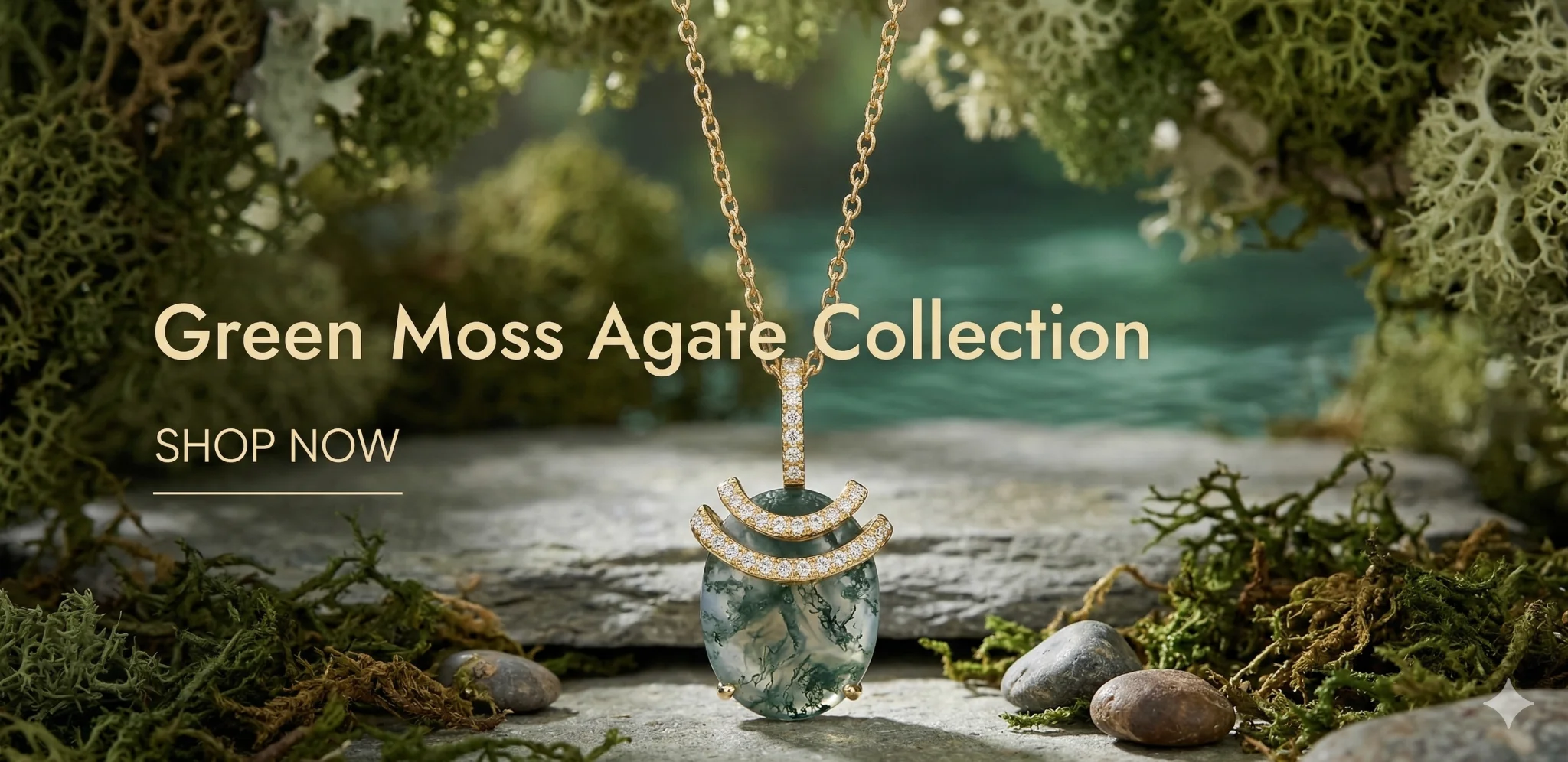 Green Moss Agate Collection
