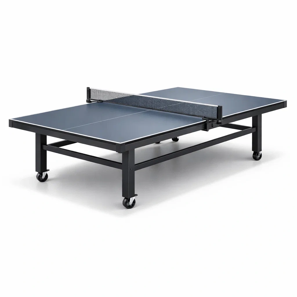 Tischtennistisch mdf metallrahmen klappbar indoor blau-nesthomelyx