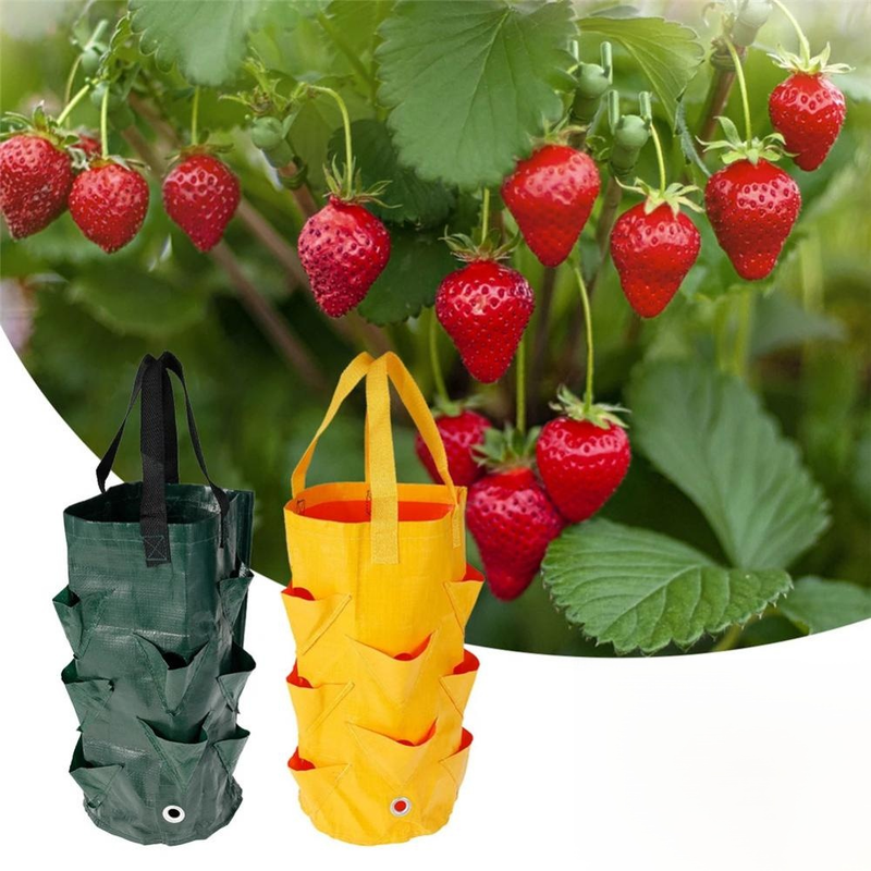Bolsas colgantes para plantar en el jardín