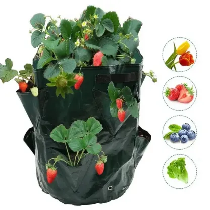 Bolsas colgantes para plantar en el jardín