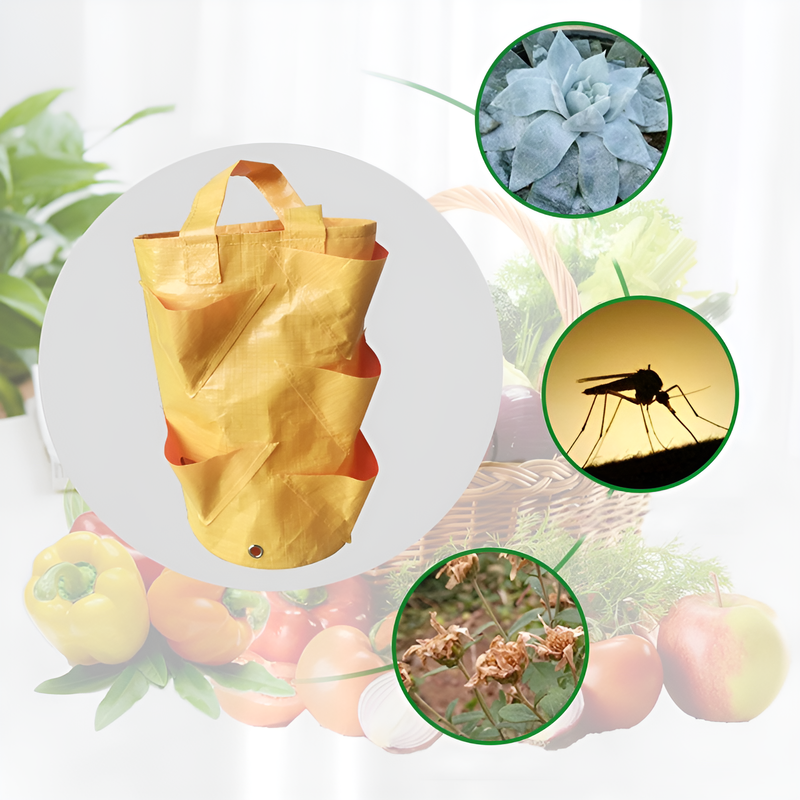 Bolsas colgantes para plantar en el jardín