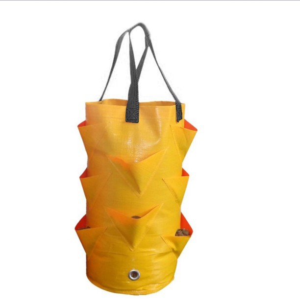 Bolsas colgantes para plantar en el jardín