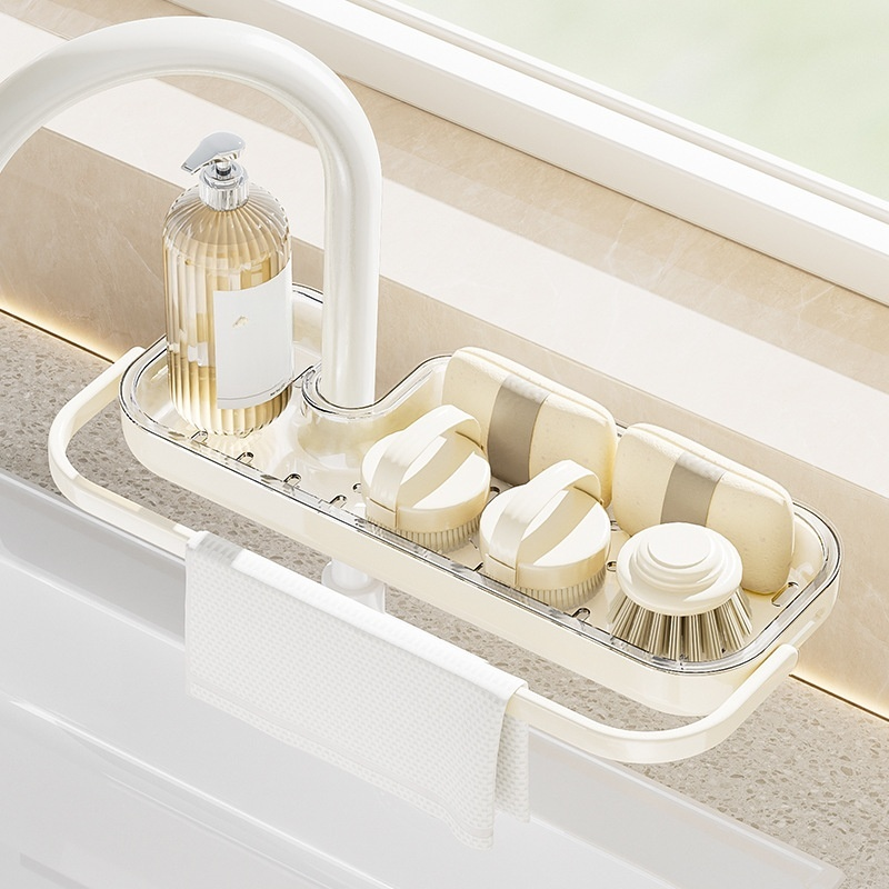 Multi-layer cleaning cloth storage rack