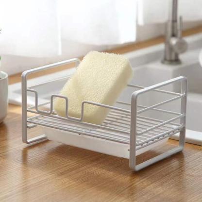 Kitchen iron sponge drain rack