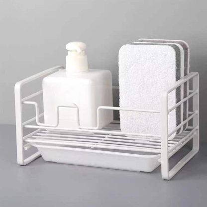 Kitchen iron sponge drain rack