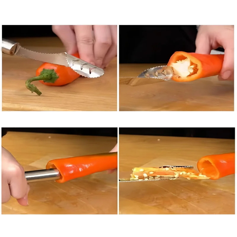 Pepper and Bitter Melon Seed Remover