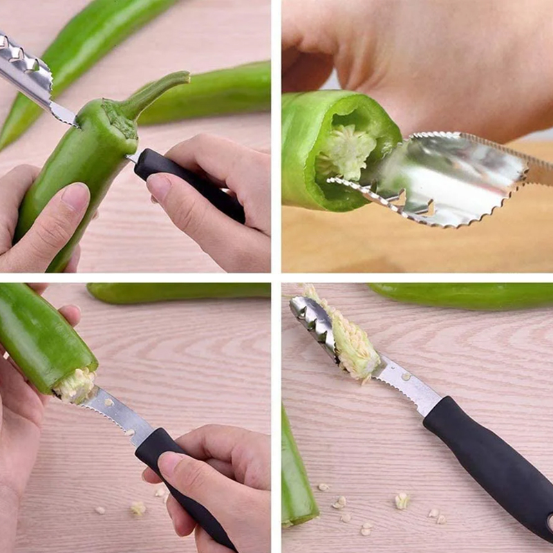 Pepper and Bitter Melon Seed Remover