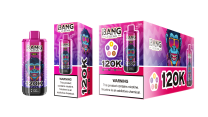Bang Legend 120000 Puffs 5 in1 Flavor Disposable Vape - Blueberry Raspberry & Peach Mango Watermelon & Cherry Coke & Grape Blackberry Ice & Mango Peach Apricot