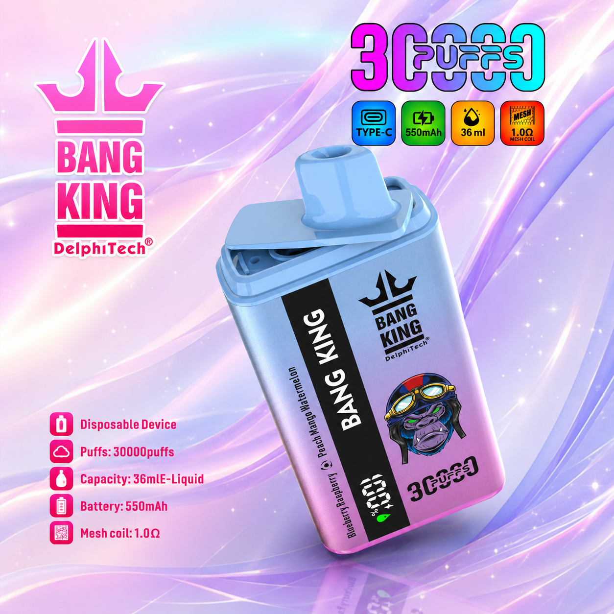 Bang King 30000 Puffs Disposable Vape 