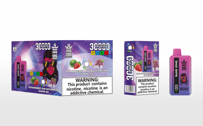 Bang King 30000 Puffs Disposable Vape - Strawberry And Watermelon & Grape Ice