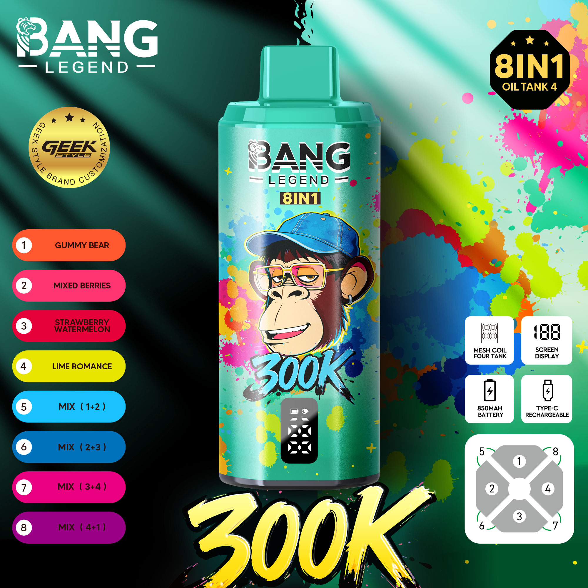 Bang Legend 300000 Puffs Disposable Vape
