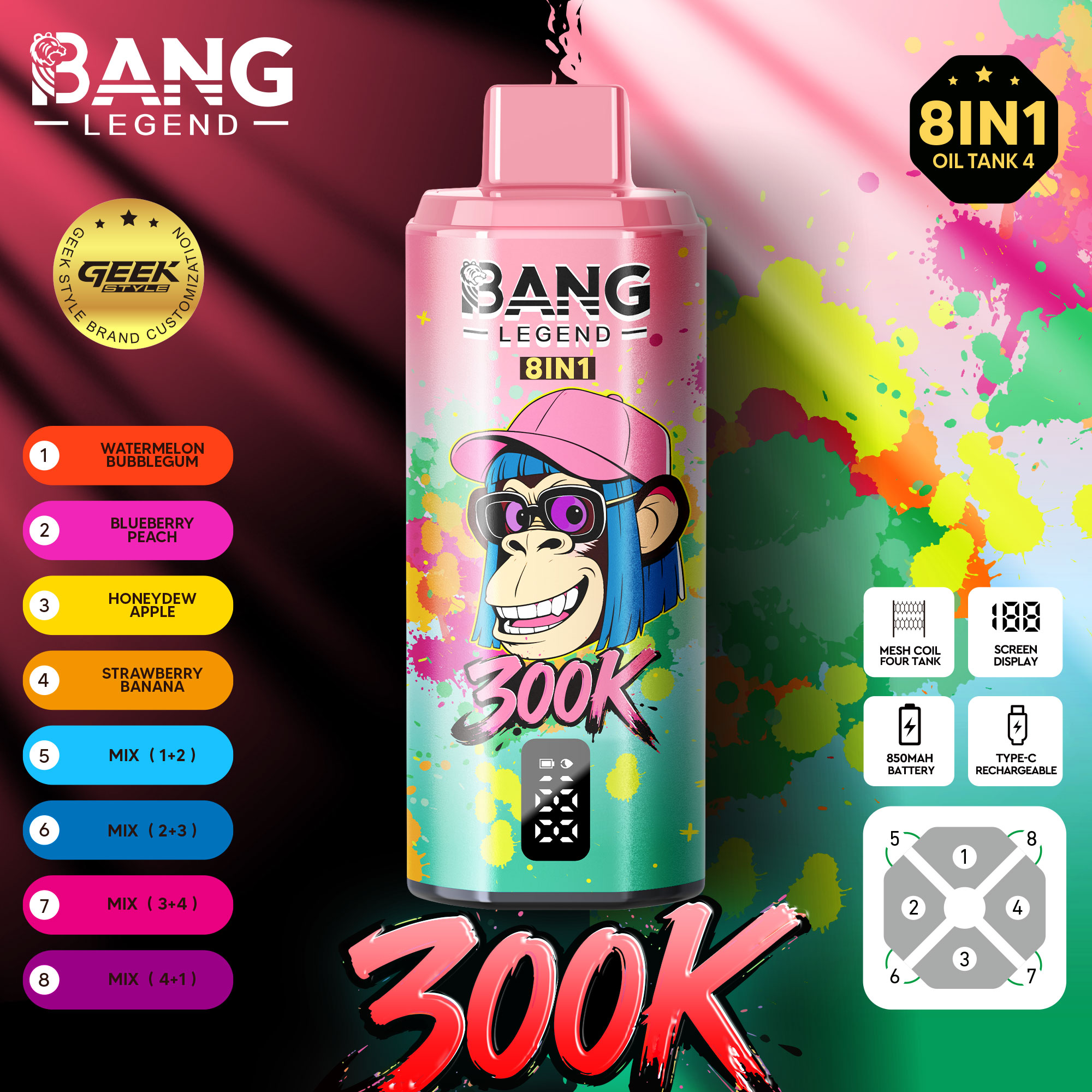 Bang Legend 300000 Puffs Disposable Vape