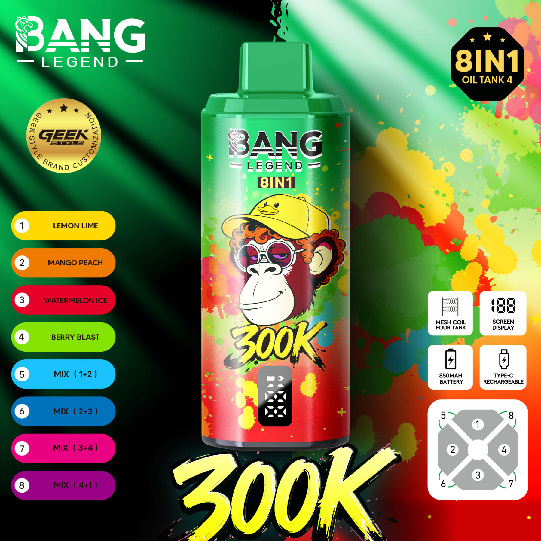 Bang Legend 300000 Puffs Disposable Vape