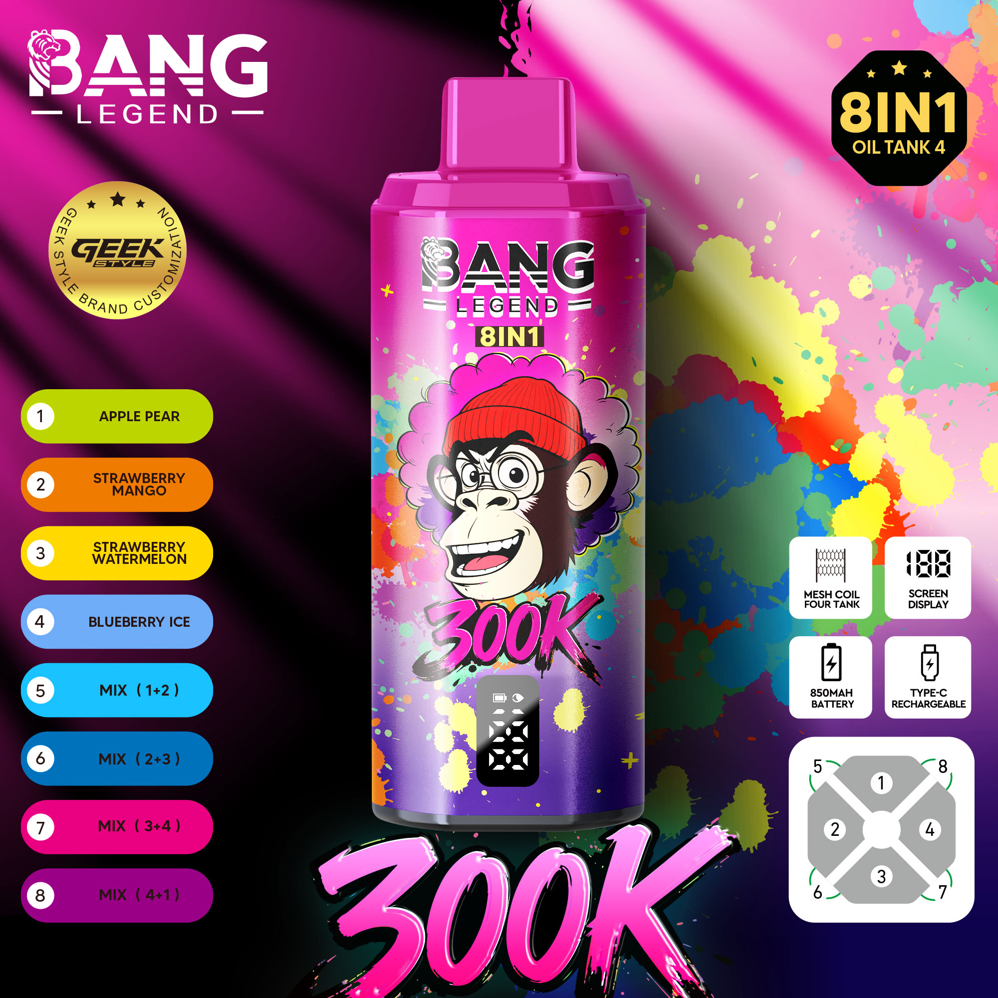 Bang Legend 300000 Puffs Disposable Vape