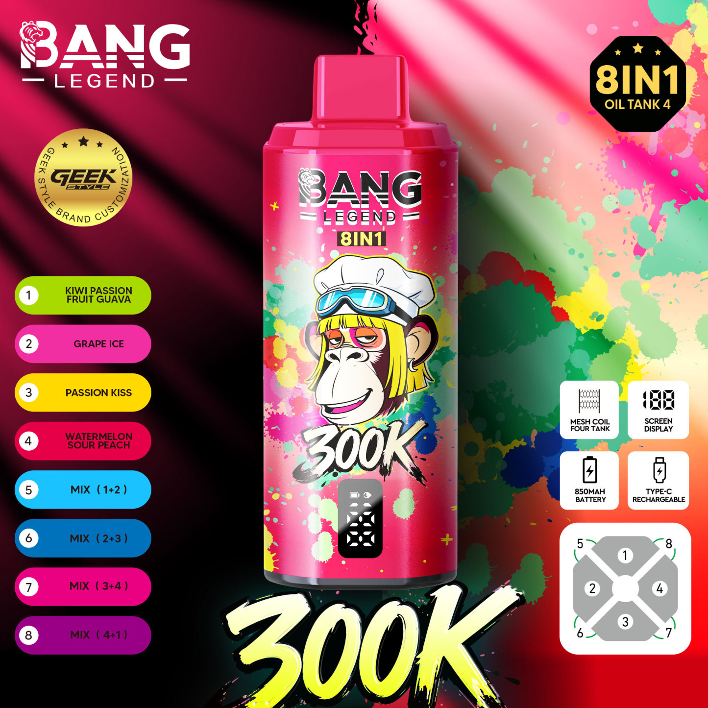 Bang Legend 300000 Puffs Disposable Vape