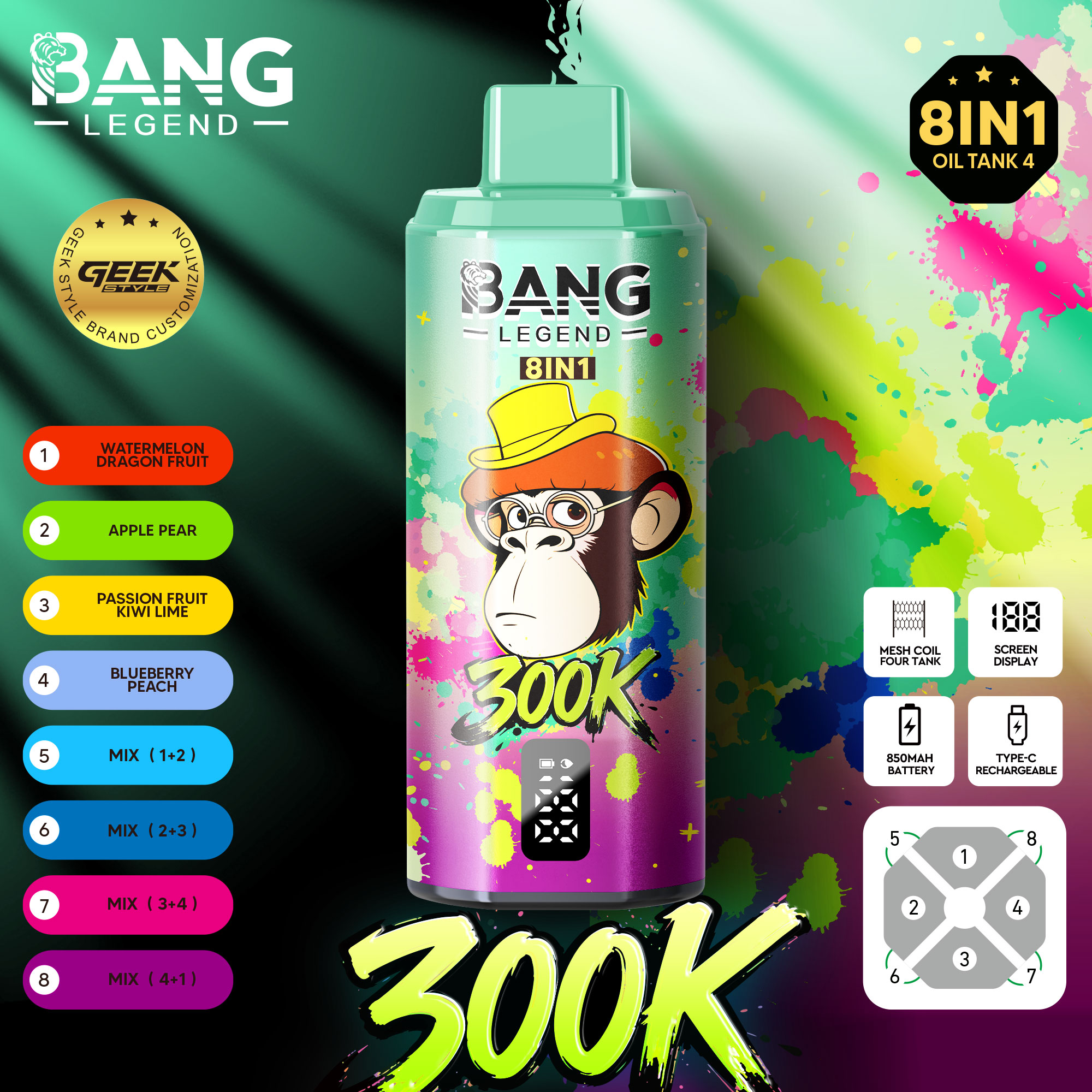 Bang Legend 300000 Puffs Disposable Vape