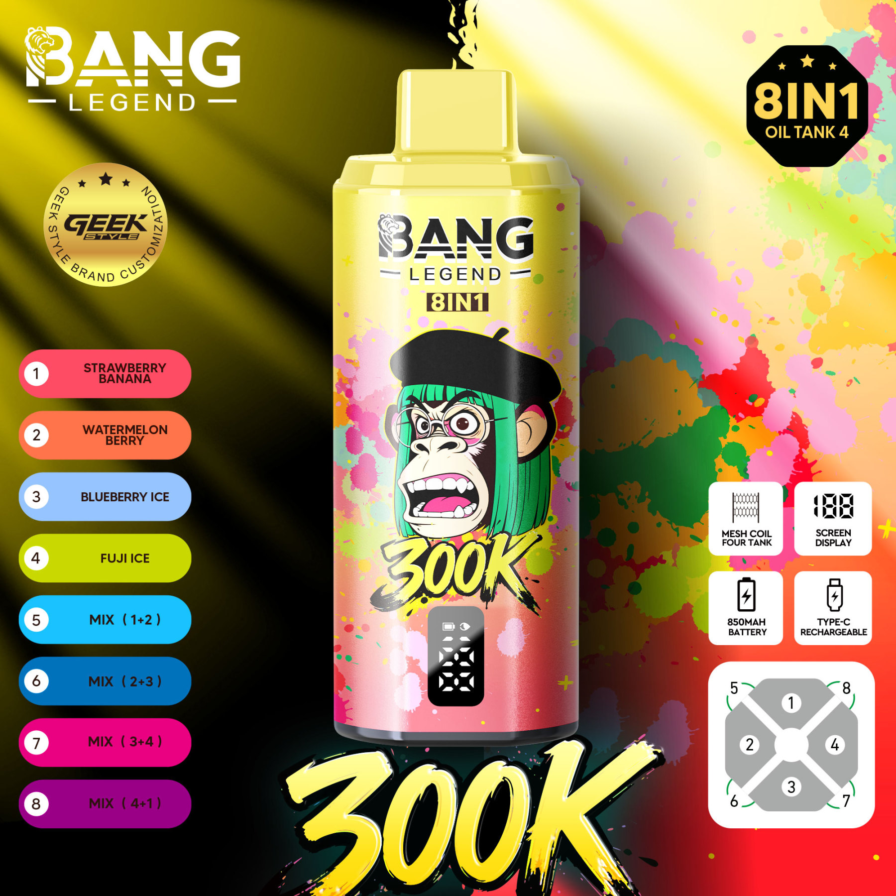 Bang Legend 300000 Puffs Disposable Vape