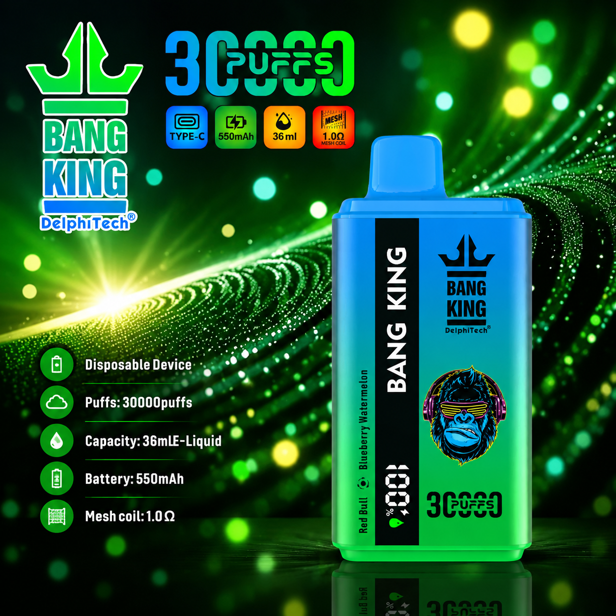 Bang King 30000 Puffs Disposable Vape 