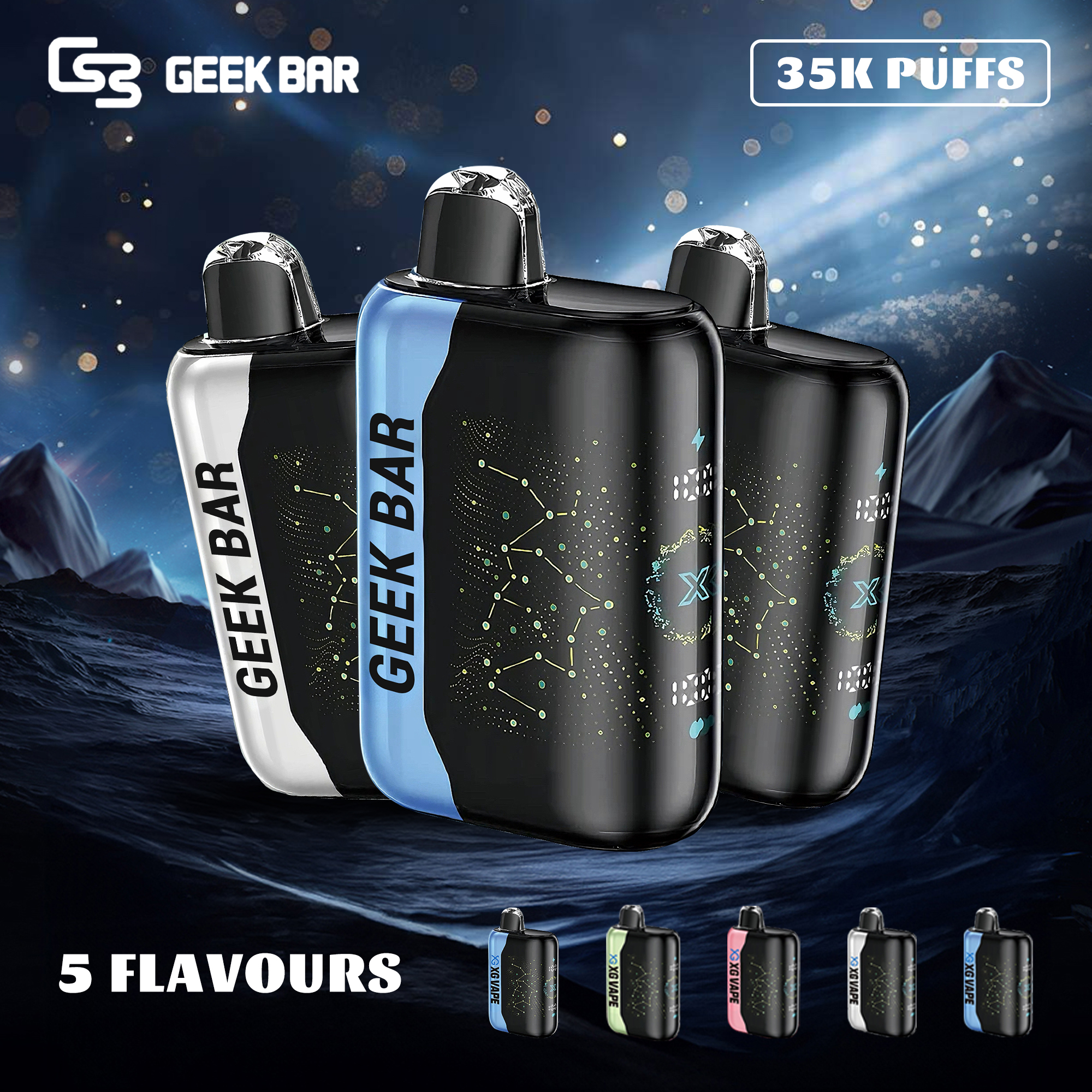 GEEK BAR 35000 Puffs Disposable Vape – Blue Razz Ice