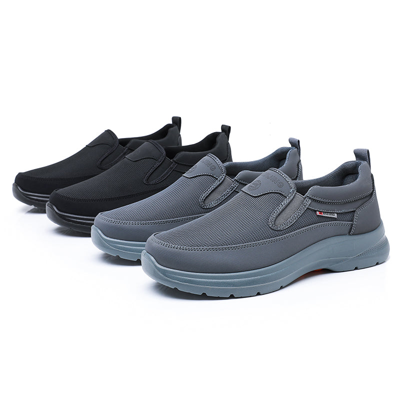 Men's Slip-On Breathable Running Shoes with Arch Support Walking Sneakers