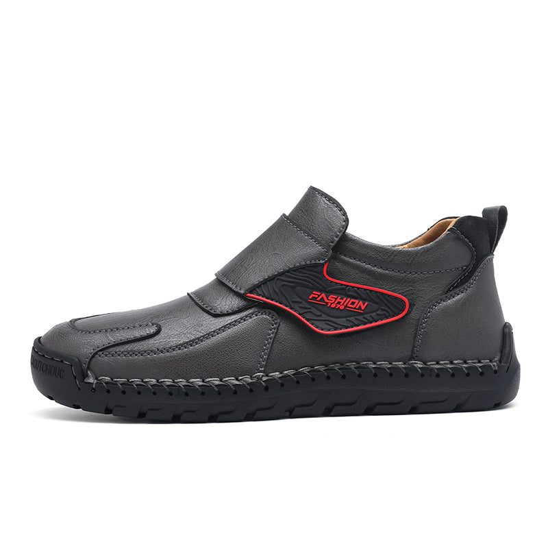 Mens Hand Stitching Leather Lace Up Ankle Boots