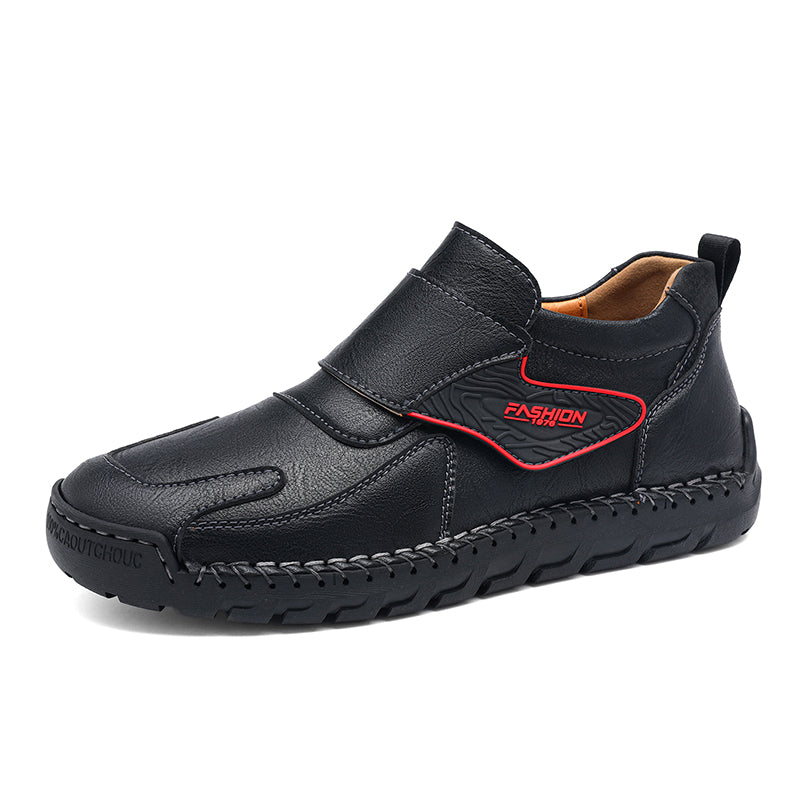 Mens Hand Stitching Leather Lace Up Ankle Boots