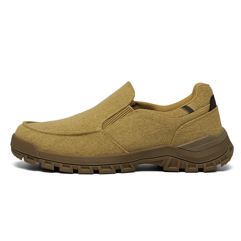Men's Comfortable Non-Slip Pigskin Slip-On Casual Walking Shoes Outdoor Sports Shoes