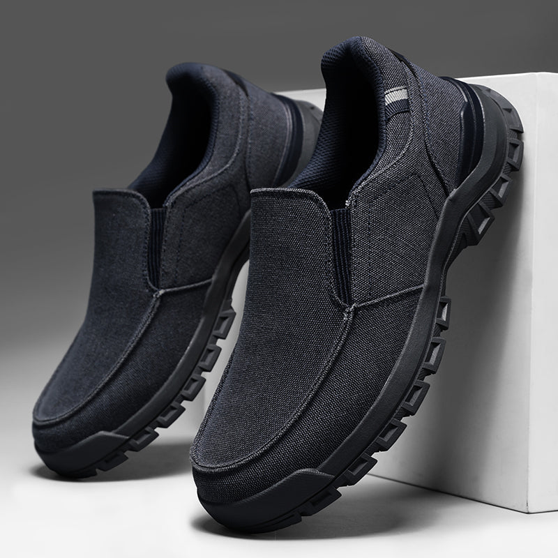 Men's Comfortable Non-Slip Pigskin Slip-On Casual Walking Shoes Outdoor Sports Shoes