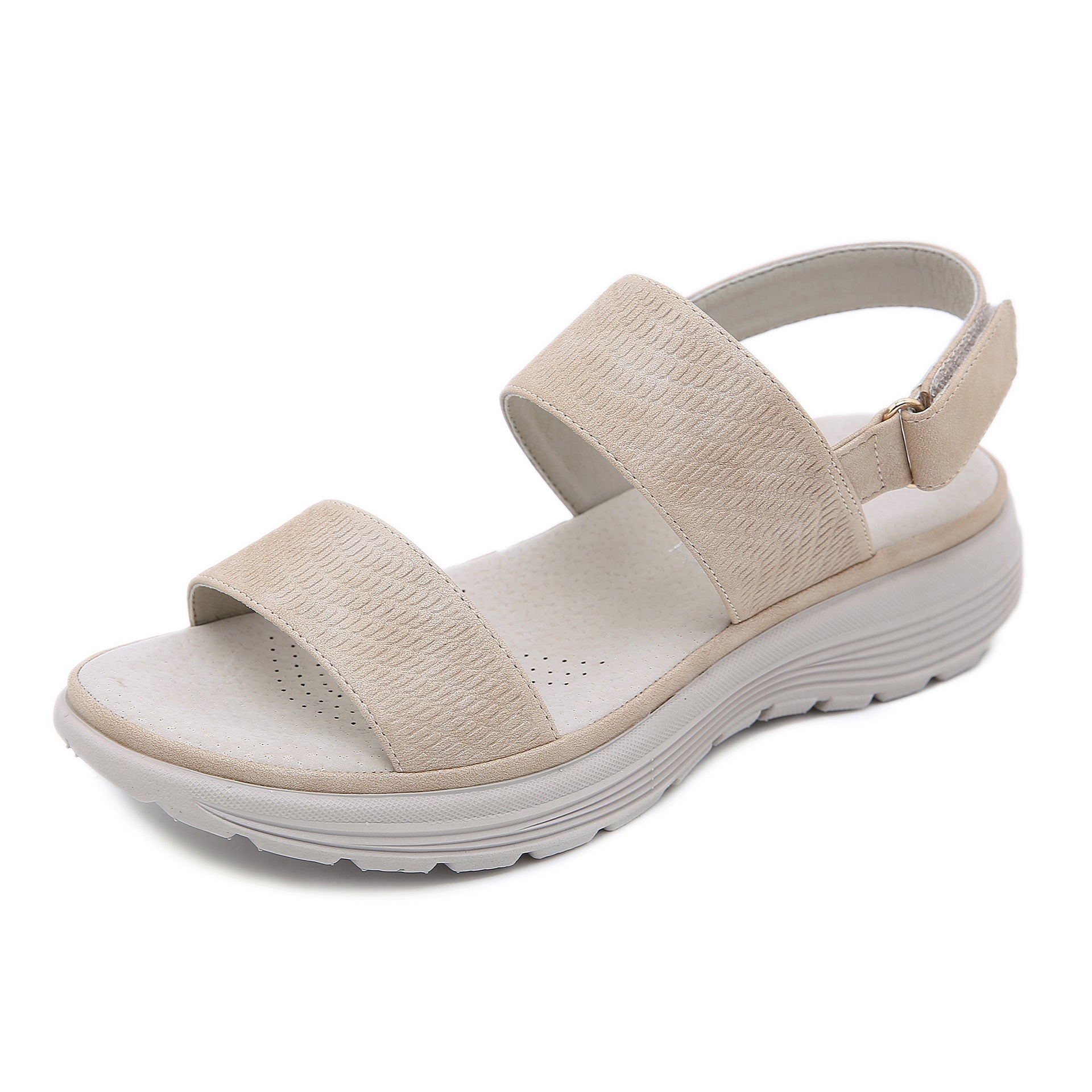 Women's Leather Wedges  Sandals