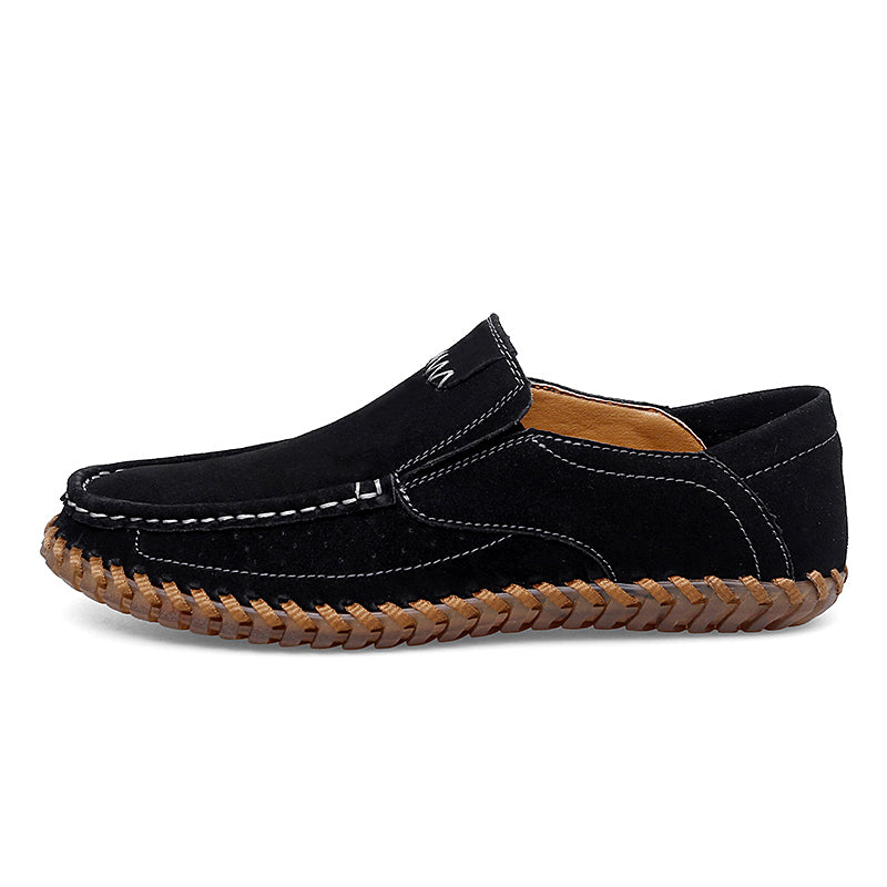 Men's Handcrafted Suede Slip-On Loafers