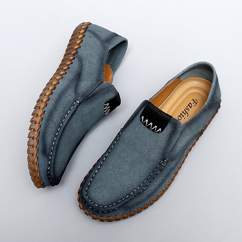 Men's Handcrafted Suede Slip-On Loafers