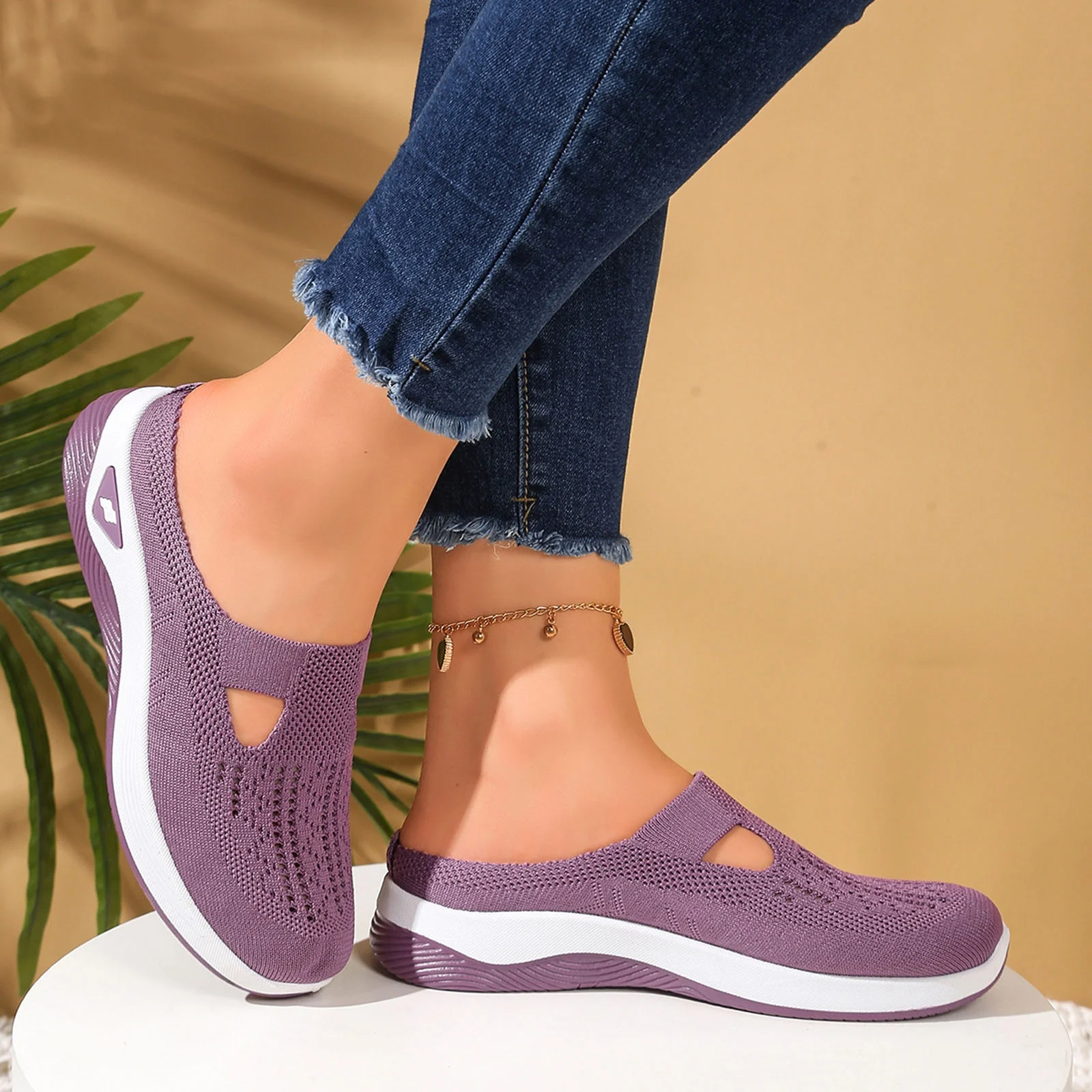 🔥50% OFF🔥Women's Comfortable Breathable Knitted Shoes