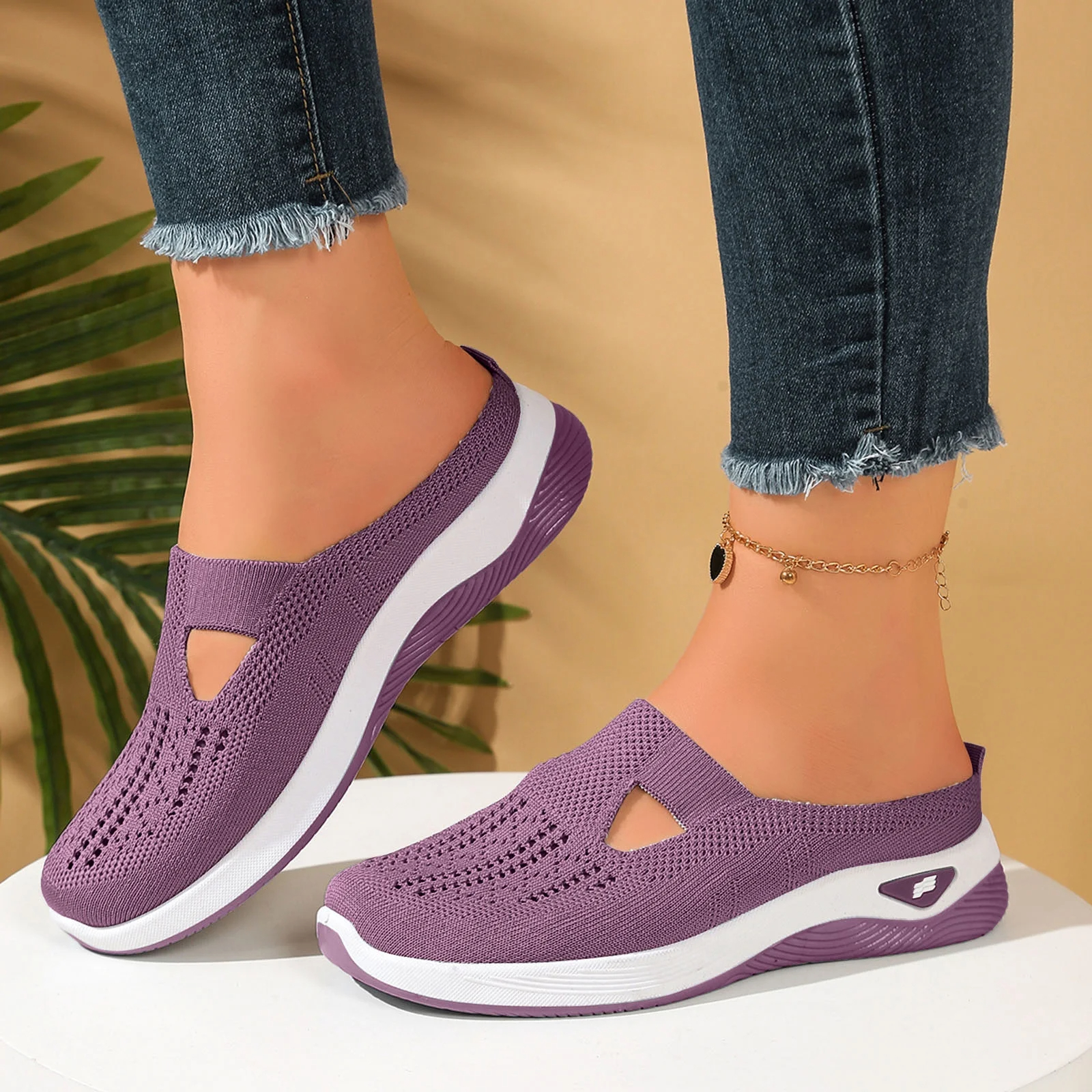 🔥50% OFF🔥Women's Comfortable Breathable Knitted Shoes
