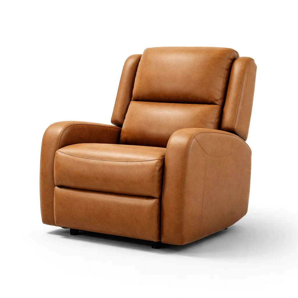 Modern Leather Recliner Armchair-NestSolara