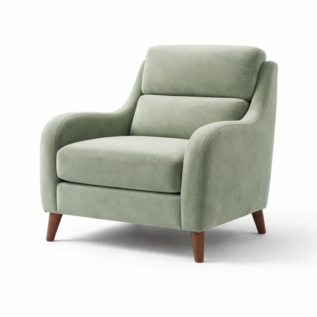 Modern Upholstered Accent Armchair-NestSolara