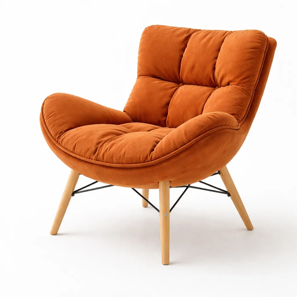 Upholstered Accent Lounge Chair-UrbanLoria