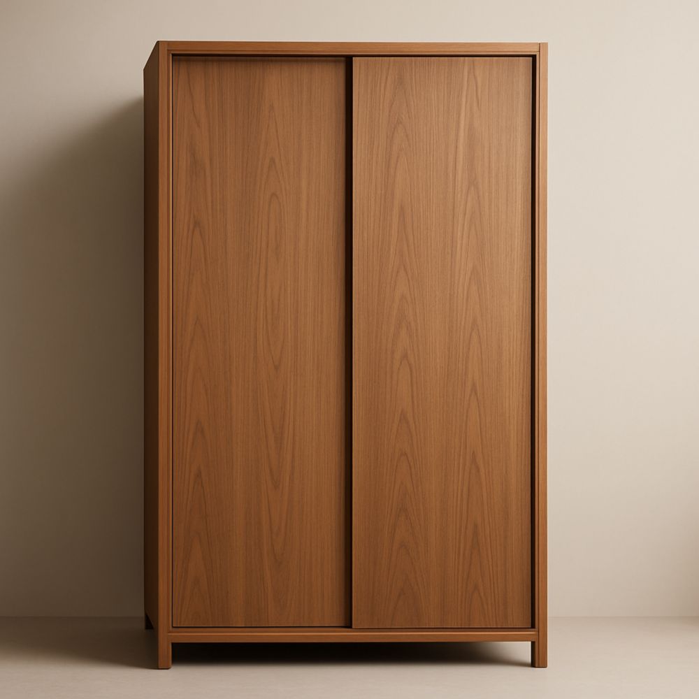 Armoire en bois massif à portes coulissantes 180x120x60 cm