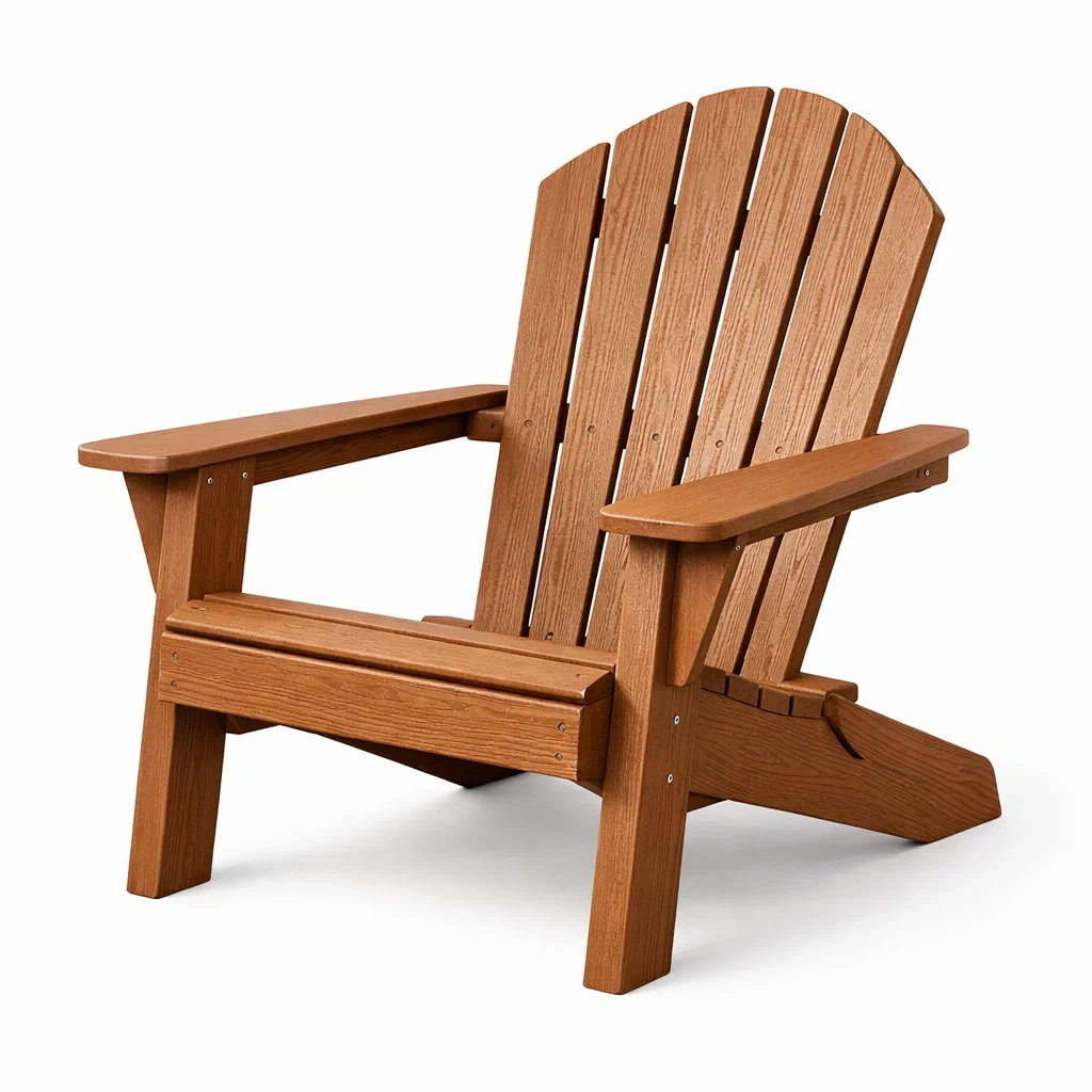 Adirondackstuhl aus holz braun 88x75x96 cm-LIVINGCRAFTPRO