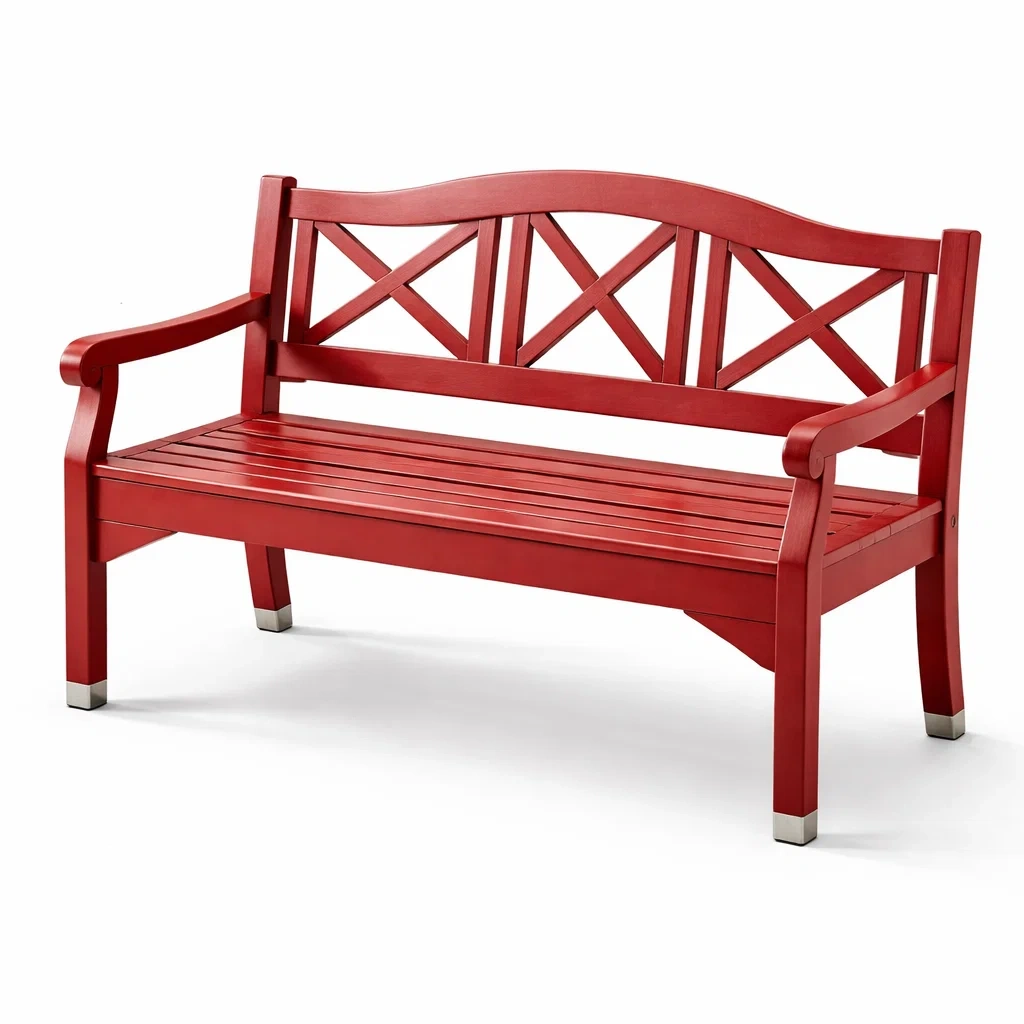 Gartenbank massivholz rot 150x62x89 cm-LIVINGCRAFTPRO