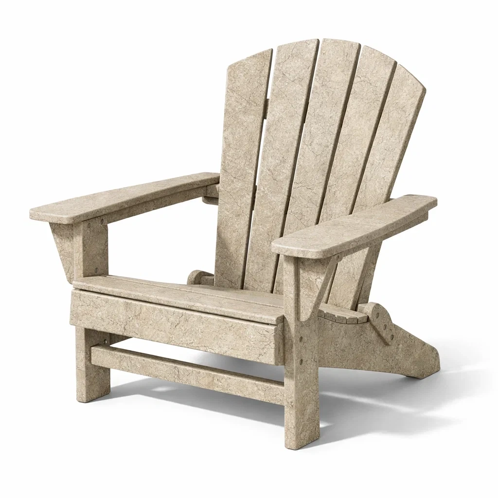Adirondackstuhl aus polywood beige-FURNISHELITECO