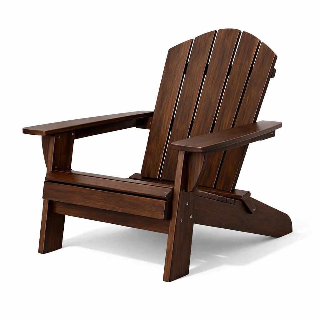 Adirondackstuhl aus eukalyptusholz braun-FURNISHELITECO