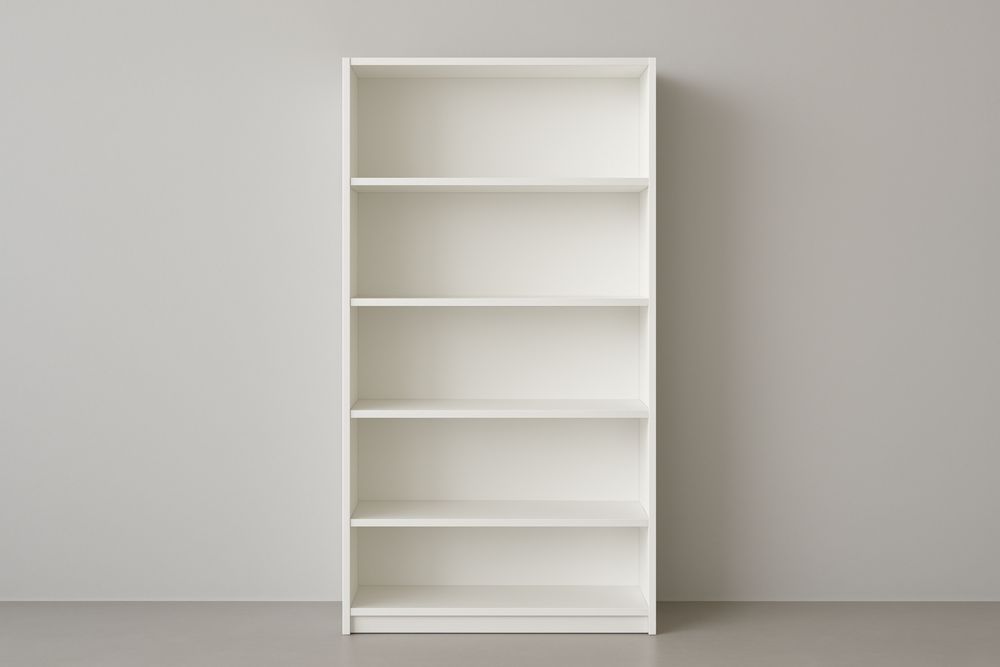 Bibliothèque en bois MDF avec 5 étagères 80x28x202 cm(L×l×H)-Hemloxyn