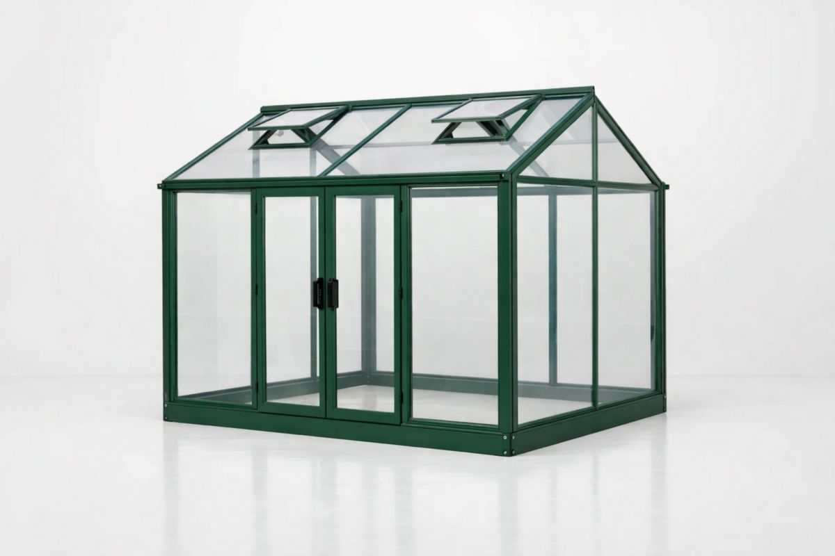 Serra in Alluminio e Vetro Temperato Verde