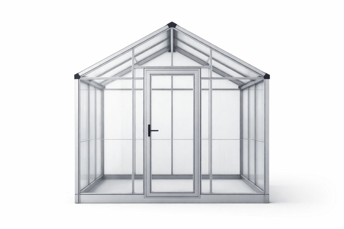 Serra in Alluminio e Vetro Temperato 250x300x250 cm