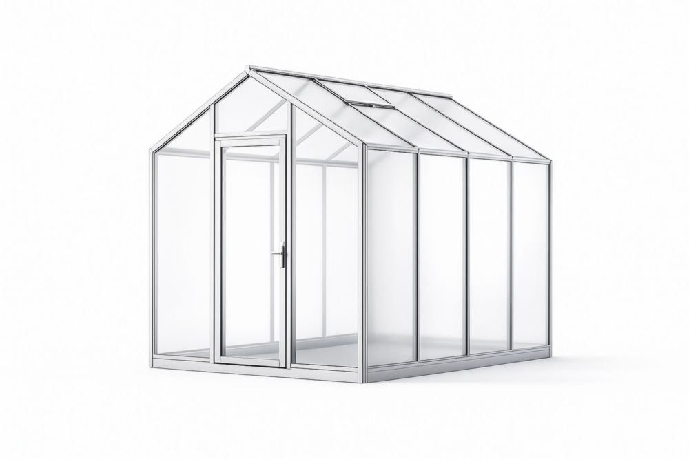 Serra da giardino in alluminio e policarbonato trasparente 190x250x210 cm