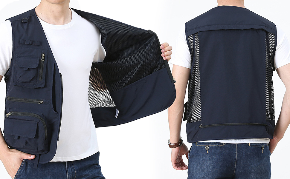 men cargo vest