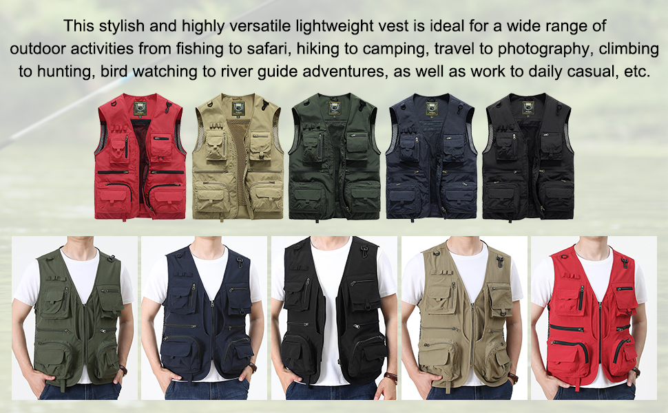 men cargo vest