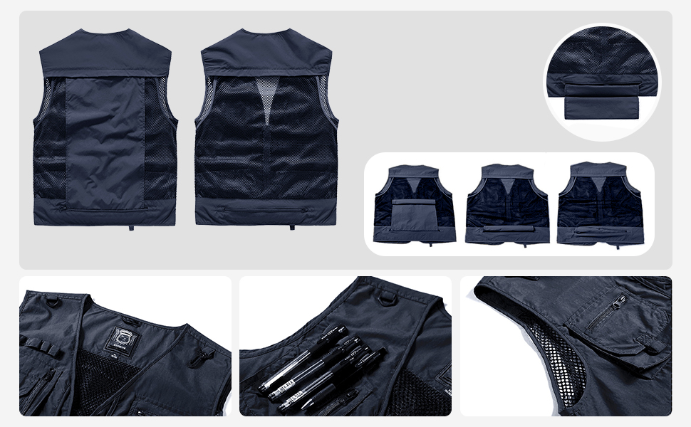 men cargo vest