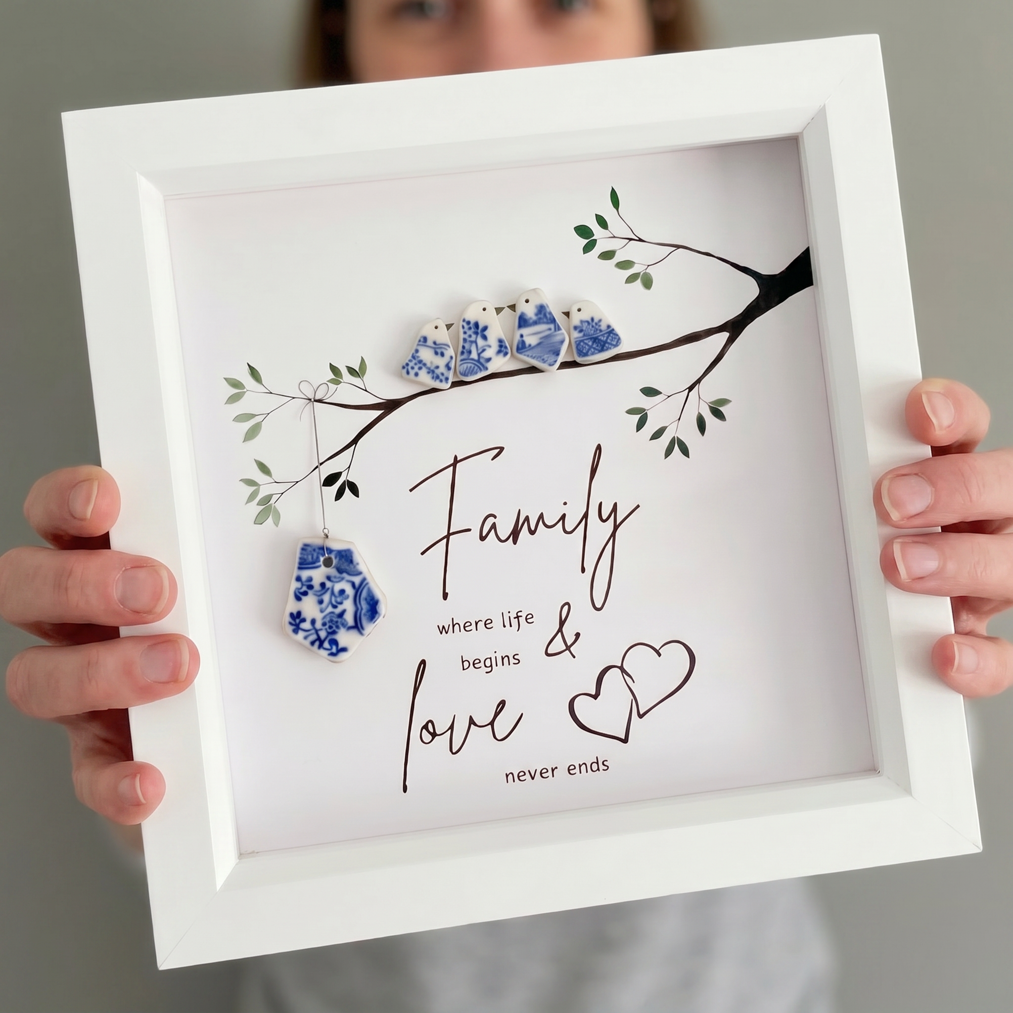 The Porcelain Tiles Art--family,where life begins, love never ends.