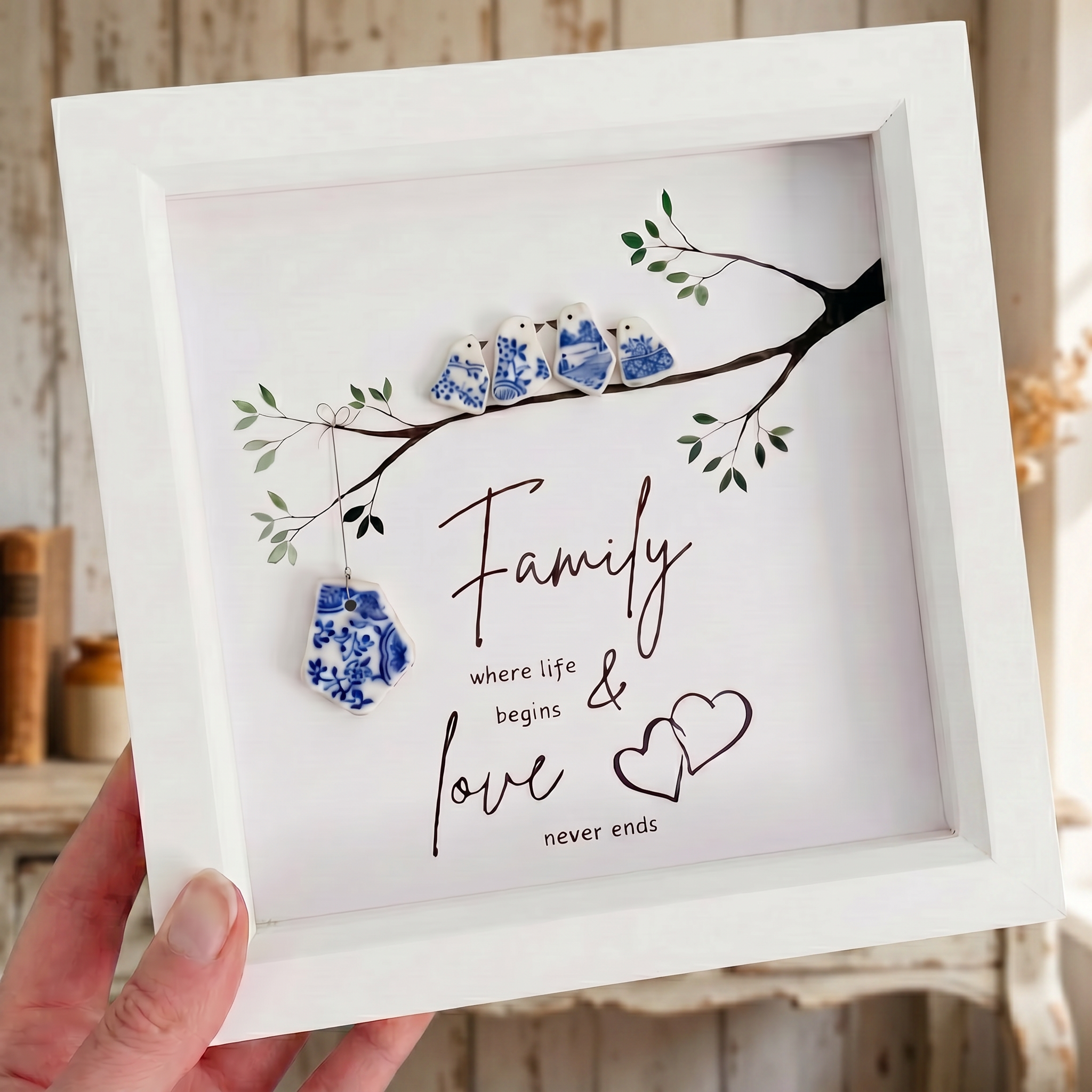 The Porcelain Tiles Art--family,where life begins, love never ends.